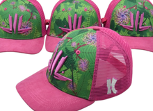 Load image into Gallery viewer, K Love Edition Timarie Pink Hat with suede brim
