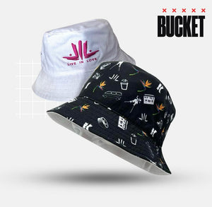 Monday Wear Reversible Bucket Hat - White LIL and Scorch Radio
